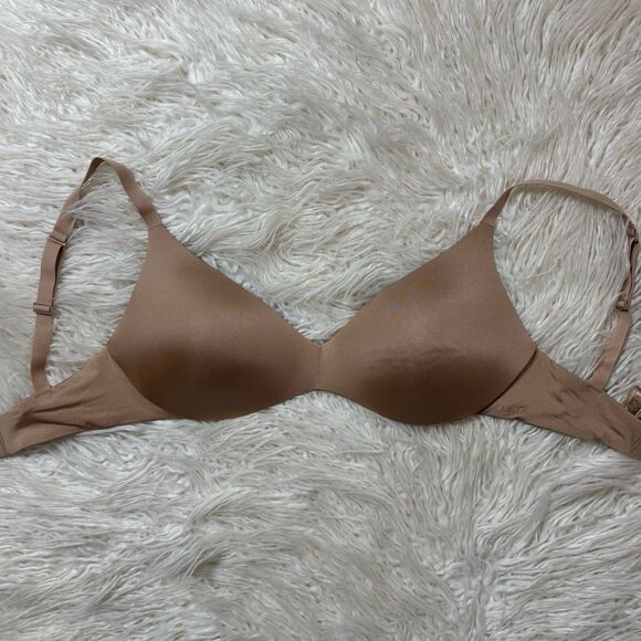 Skims Wireless Form Pushup Plunge Bra Clay Size 34DD - Picture 1 of 7
